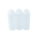 3er Set Quetschflasche Transparent 0,95 Liter