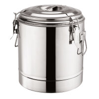 Doppelwandiger Thermospeisebehälter aus Edelstahl 12 Liter