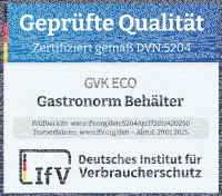 GN Behälter Gastronorm 1/3 20 mm gelocht/perforiert aus Edelstahl GVK ECO