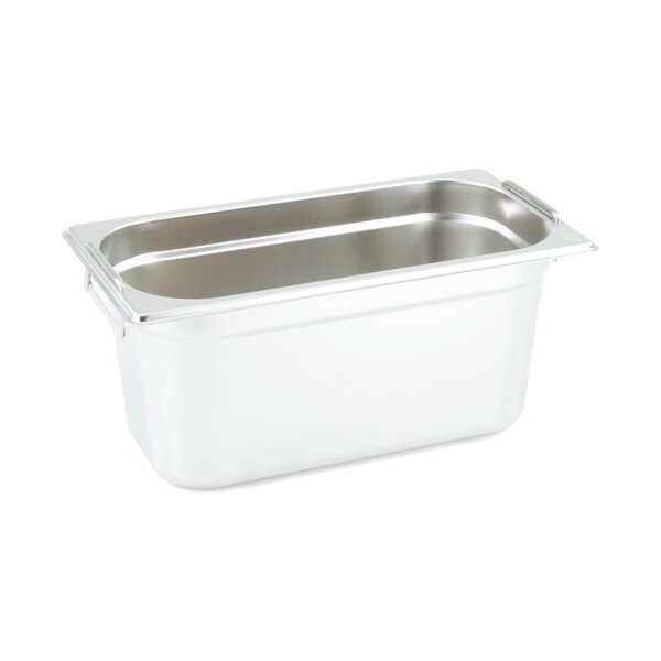GN Behälter Gastronorm 1/3 150 mm mit Fallgriffe aus Edelstahl GVK ECO
