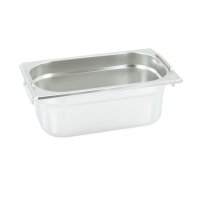 GN Behälter Gastronorm 1/4 100 mm mit Fallgriffe aus Edelstahl GVK ECO