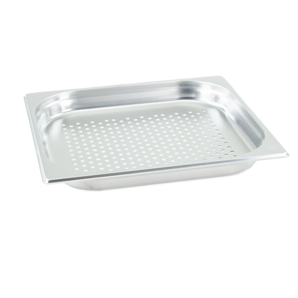 GN Behälter Gastronorm 2/3 40 mm gelocht/perforiert aus Edelstahl GVK ECO