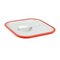 GN Deckel Gastronorm 2/3 mit Silikonrand aus Edelstahl GVK ECO