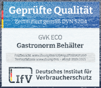 GN Deckel Gastronorm 2/3 mit Silikonrand aus Edelstahl GVK ECO
