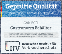 GN Behälter Gastronorm 1/1 40 mm gelocht/perforiert aus Edelstahl GVK ECO