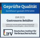 GN Behälter Gastronorm Behälter 1/2 20mm - 200mm Tiefe aus Edelstahl - ungelocht oder gelocht - Deckel oder Behälter