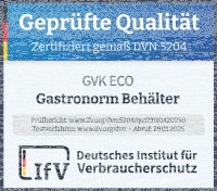 GN Behälter Gastronorm 1/2 65 mm gelocht/perforiert aus Edelstahl GVK ECO