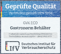 GN Behälter Gastronorm 1/2 100 mm gelocht/perforiert aus Edelstahl GVK ECO