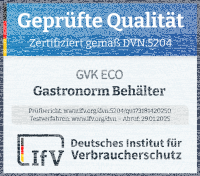 GN Behälter Gastronorm 1/2 20 mm aus Edelstahl GVK ECO