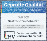 GN Behälter Gastronorm 1/3 200 mm aus Edelstahl GVK ECO