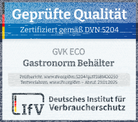 GN Behälter Gastronorm Behälter 2/4 20mm - 150 mm Tief aus Edelstahl
