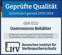 GN Behälter Gastronorm Behälter 2/4 40 mm Tief aus Edelstahl