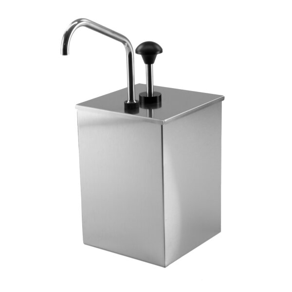 1x 3L Saucenspender, Ketchup- Mayonnaise- und Senfspender aus Edelstahl