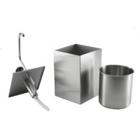 1x 3L Saucenspender, Ketchup- Mayonnaise- und Senfspender aus Edelstahl