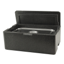 EPP Thermobox Isolierbox Kühlbox Warmhaltebox Transportbox inkl. GN-Behälter 1/1 150 und Deckel mit Fallgriffen