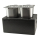 EPP Thermobox Isolierbox Kühlbox Warmhaltebox Transportbox inkl. 2 Stück GN-Behälter 1/2 200 und Deckel mit Fallgriffen