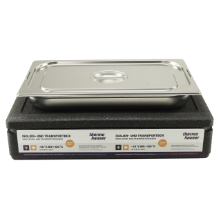 EPP Thermohauser Kühlbox Warmhaltebox Transportbox inkl. GN 1/1 65mm + Deckel mit Fallgriffen