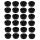 24 Stück Windaschenbecher Aschenbecher mit abnehmbaren Deckel aus Melamin in schwarz ø 11,5cm