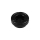 24 Stück Windaschenbecher Aschenbecher mit abnehmbaren Deckel aus Melamin in schwarz ø 10cm
