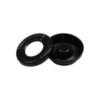 6 Stück Windaschenbecher Aschenbecher mit abnehmbaren Deckel aus Melamin in schwarz ø 10cm4