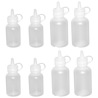 8 Mini Quetschflaschen 4x 30 ml /4x 50 ml Soßenflasche, Dressingflasche