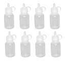 8 Mini Quetschflaschen 30 ml Soßenflasche, Dressingflasche, Gewürzflasche