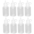 8 Mini Quetschflaschen 50 ml Soßenflasche, Dressingflasche, Gewürzflasche