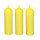3 Stück gelbe Quetschflaschen 0,76Liter Dosierflasche Spenderflasche Dressingflasche