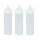 3 Stück transparente Quetschflaschen 0,76 Liter Dosierflasche Spenderflasche Dressingflasche