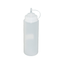 6 Stück transparente Quetschflaschen 1 Liter Dosierflasche Spenderflasche Dressingflasche