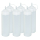 6 Stück transparente Quetschflaschen 0,76 Liter Dosierflasche Spenderflasche Dressingflasche