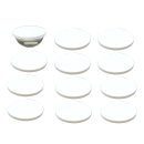 12 Stück Deckel Ø 12,5 cm in weiß passend für Ø 12 cm Melamin- Salat- und Glasschüssel