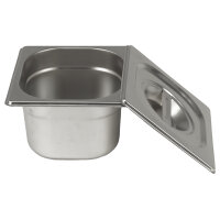 GN-Aufsatzbord für 3 Stück 1/6 Gastronormbehälter inkl. 1/6 GN-Behälter mit Deckel