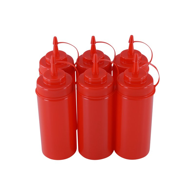 Ketchup Premium Quetschflasche für z.B 700 ml // spülmaschinengeeignet rot