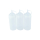 3er Set Quetschflasche Transparent 0,45 Liter