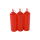 3er Set Quetschflasche Rot 0,70 Liter