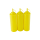 3er Set Quetschflasche Gelb 0,70 Liter