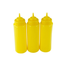 3er Set Quetschflasche Gelb 0,95 Liter